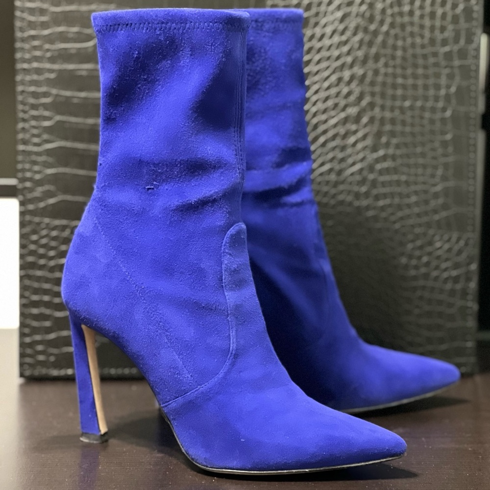 Stuart Weitzman Royal Blue boots size 7,5